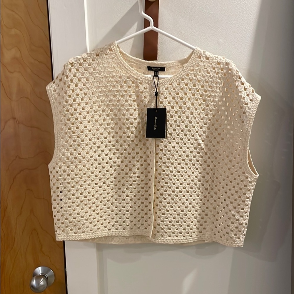 Crochet Sleeveless Top - Massimo Duti